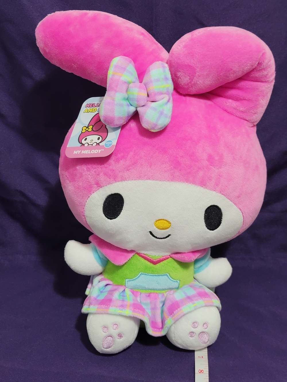 NWT Hello Kitty & Friends Jazwares My Melody Pink Pastel Neon Stuff Plush